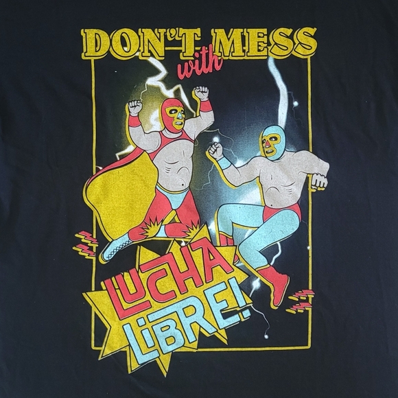 Brisco Brands "Don't Mess With Lucha Libre!"🤼 Graphic Tee👕 - NWT - Picture 9 of 11